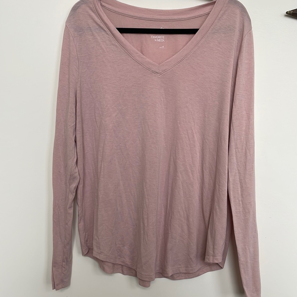 Light pink long sleeve shirt